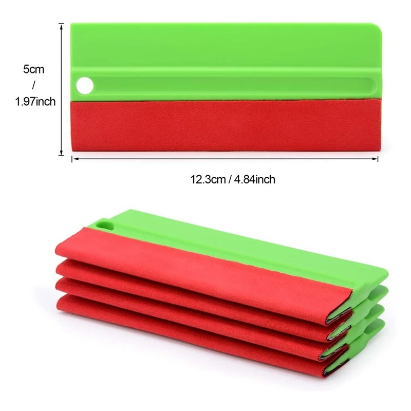 5 Pcs Big Buffer Vinyl Squeegee For Sensitive Surface Film Vinyl Wrap Application Decals Sticker Wallpaper Installation