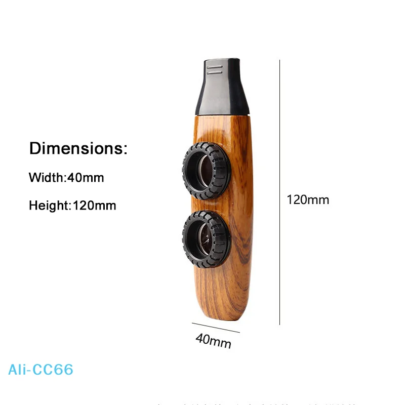 【C】آلة موسيقية كازو ذات فتحة مزدوجة، خفيفة الوزن ومتينة بتصميم الحبوب لممارسة كازو لمرافقة القيثارة #6