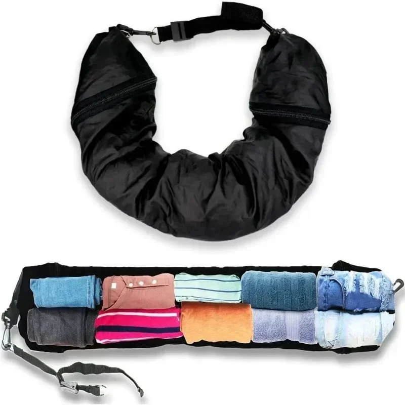 Travel storage bag neck pillow soft and comfortable waterproof plush large capacity deposit luggage convenient relieve stress