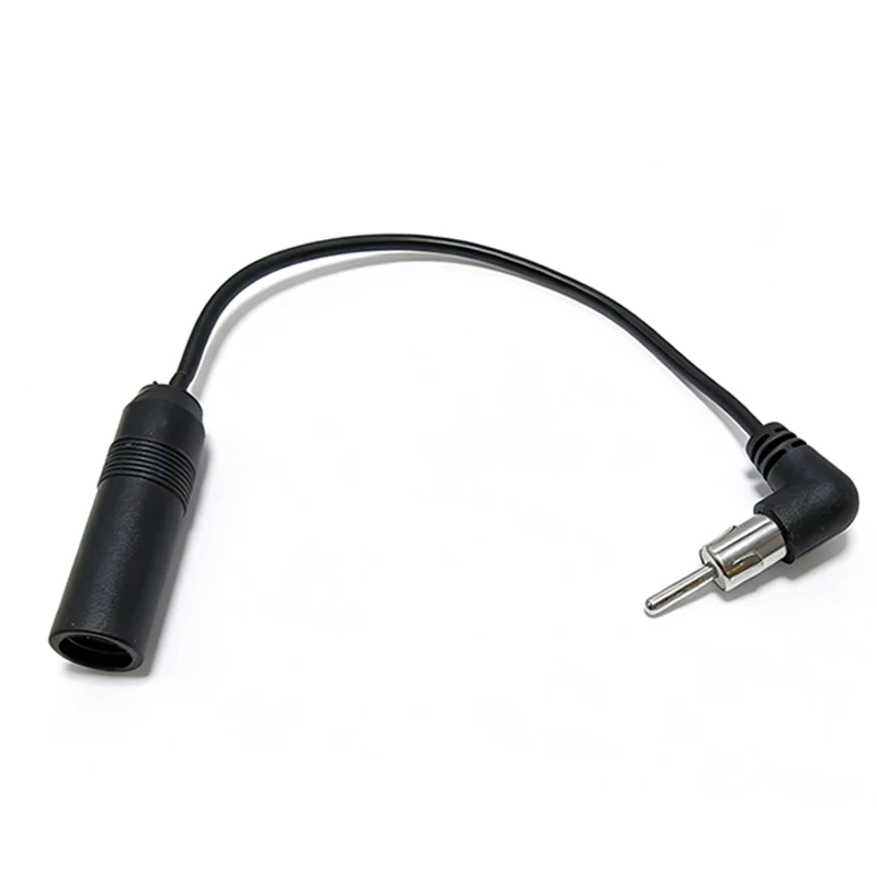 3PCS 90 Degree Car FM Radio Antenna Adapter Aerial Extension Cable Stereo Audio Accessories