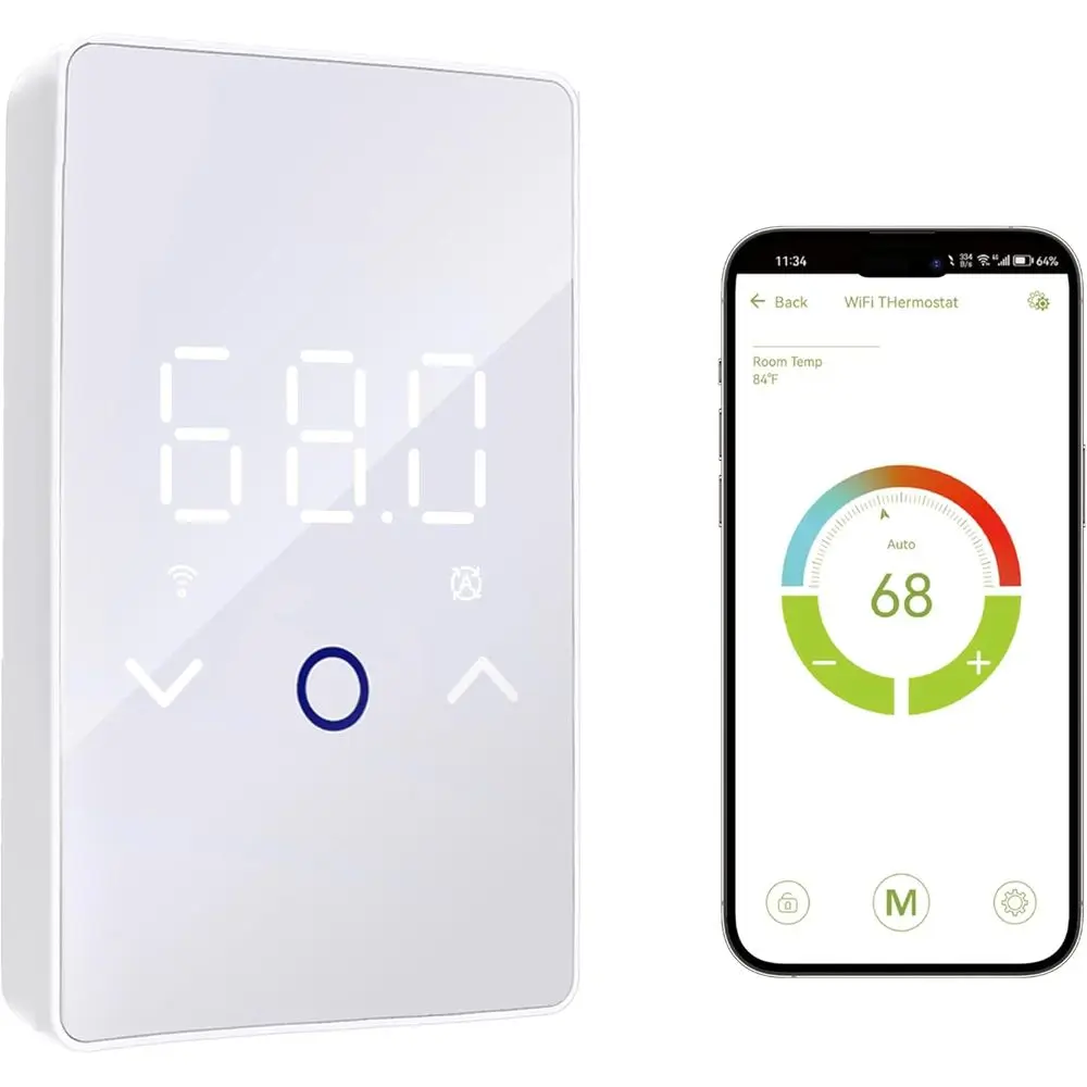 smart floor heating thermostat display