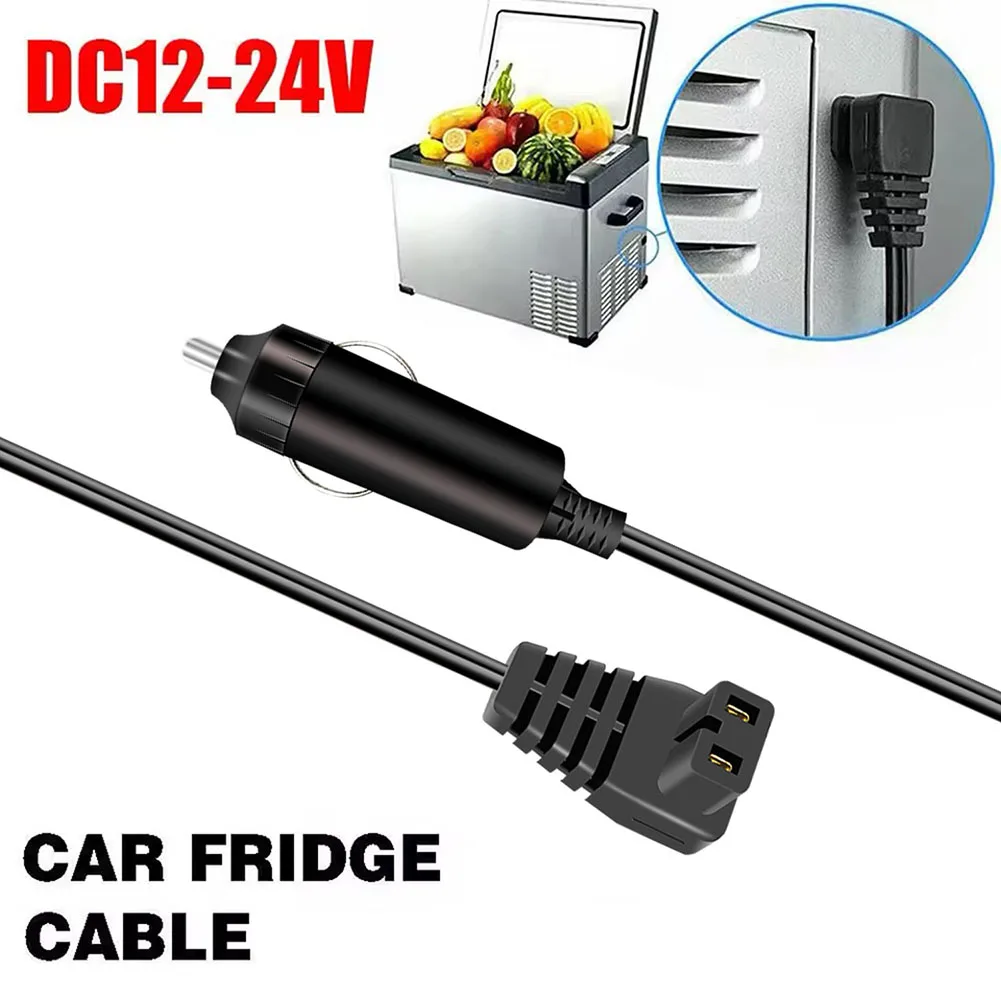 Car Cooler Cool Box 16AWG 15A Cable Plug Wire Car Refrigerator Power Cord 12V/24V Easy Installation Car Accessories