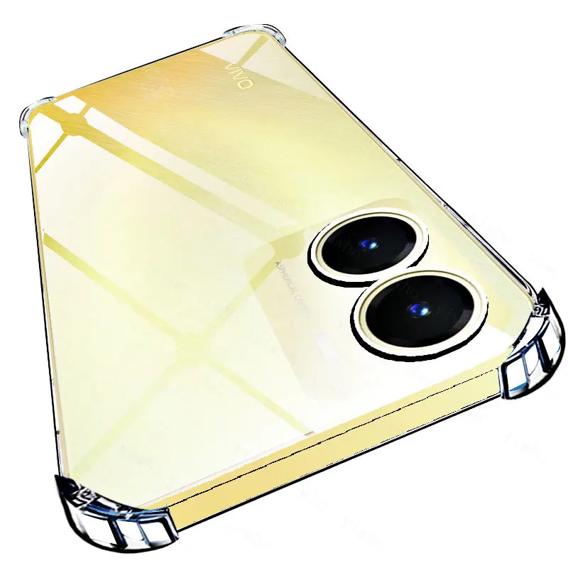 

Ultra Thin Soft TPU Clear Case for VIVO Y16 Y35 Y22 Y30 5G Y77 Y75 Y31 Y21 Y51 Y33S Y72 Y20 Front Glass Back Hydrogel Film