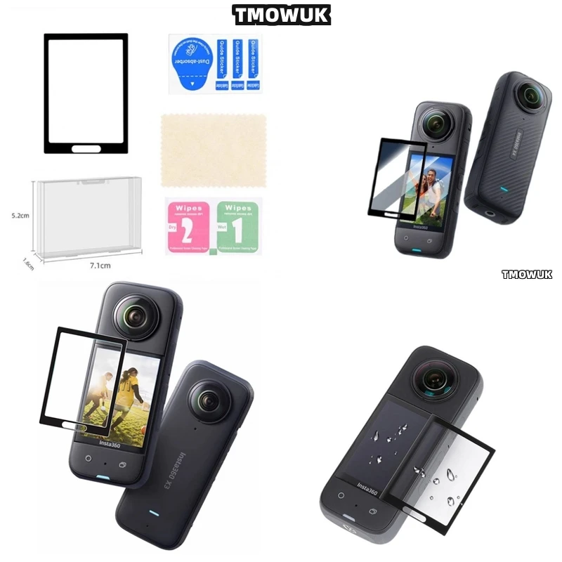 

For Insta360 X3 X4 X5 GPS - Soft Protective Film, 3D Curved, PMMA, Anti - Scratch, Full Cover