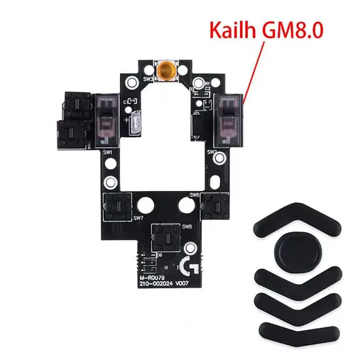 Imagen 2 del producto Placa micro de repuesto Original Kailth GM8.0 negro Mamba micro para piezas de repuesto de reparación de ratón inalámbrico Logitech G604