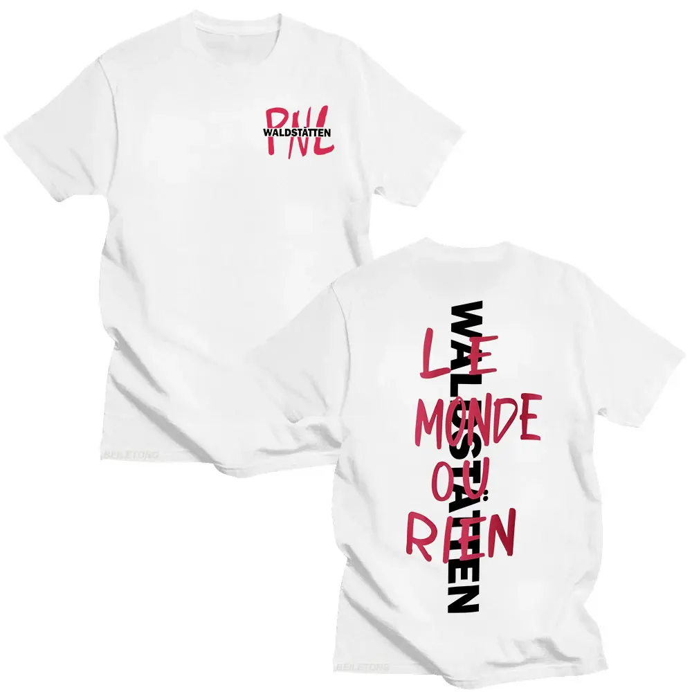 Rapper PNL Que La Famille Le Monde Chico Album T-shirt Men Women Fashion Hip Hop Short Sleeve T-shirts Cotton Casual T Shirt Top view 2