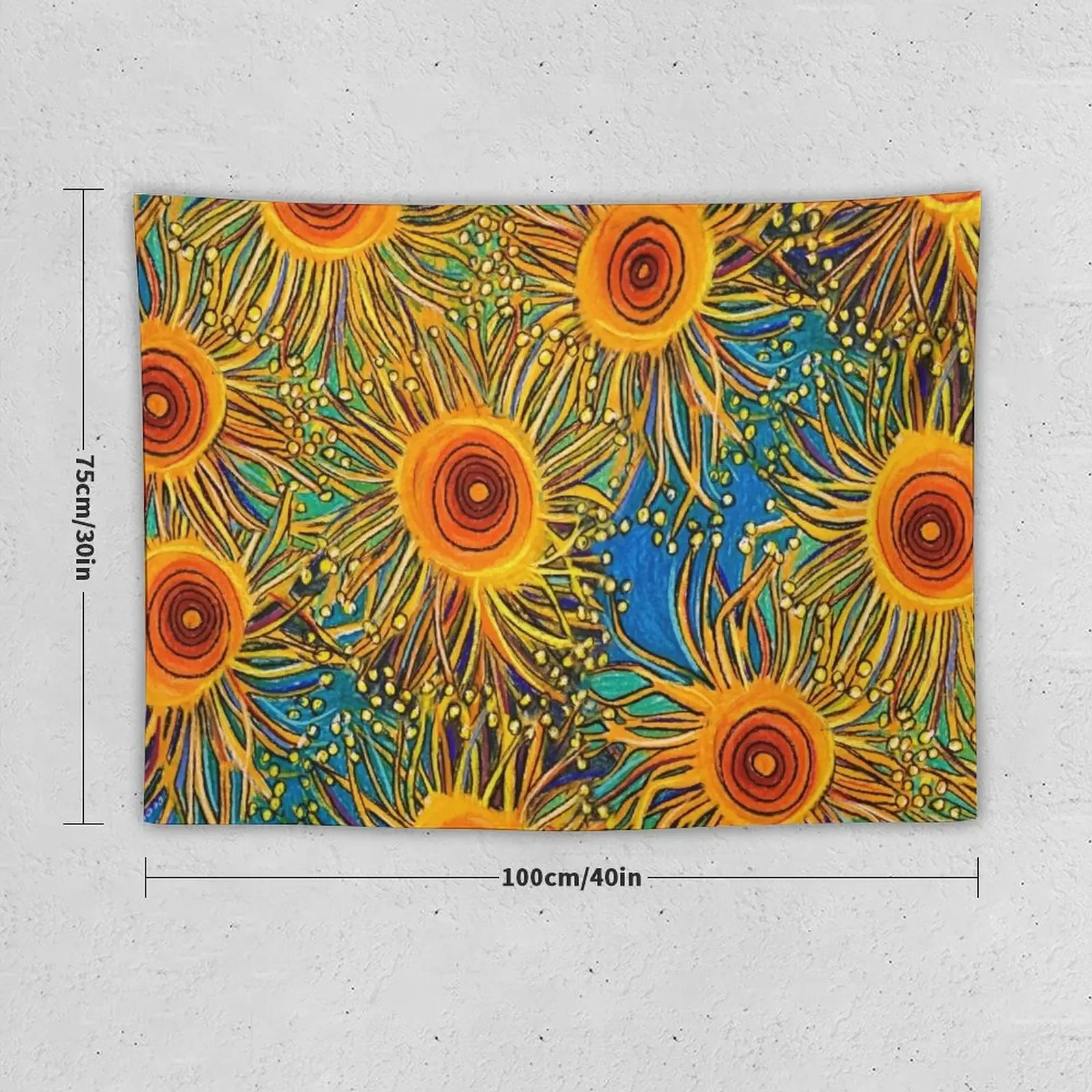 Design- Sunny Days Tapestry Decorative Paintings Living Room Decoration Room Decor Korean Style Wall Art Tapestry