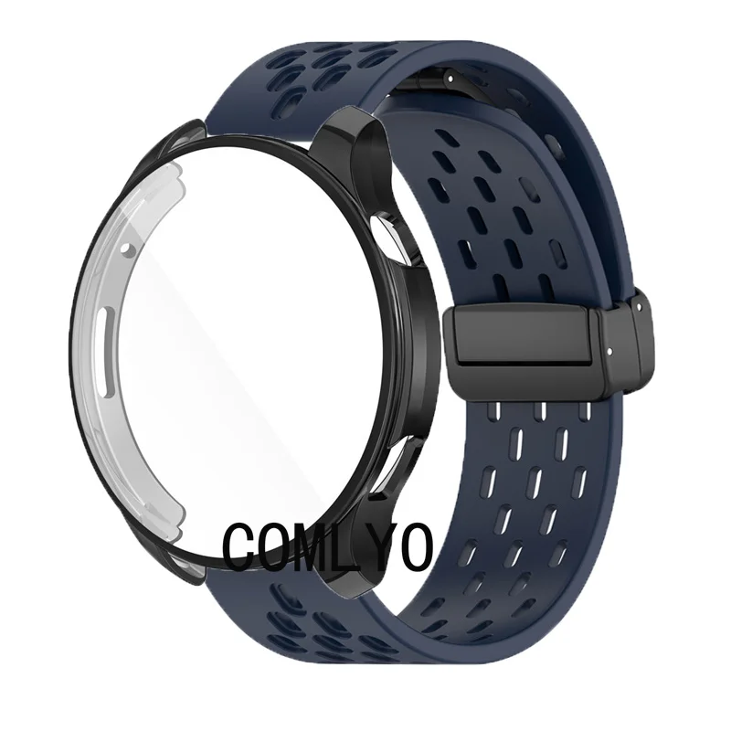 ل Amazfit التوازن ساعة ذكية حزام معصمه سيليكون الرياضة لينة الفرقة واقية الوفير غطاء النساء الرجال حزام