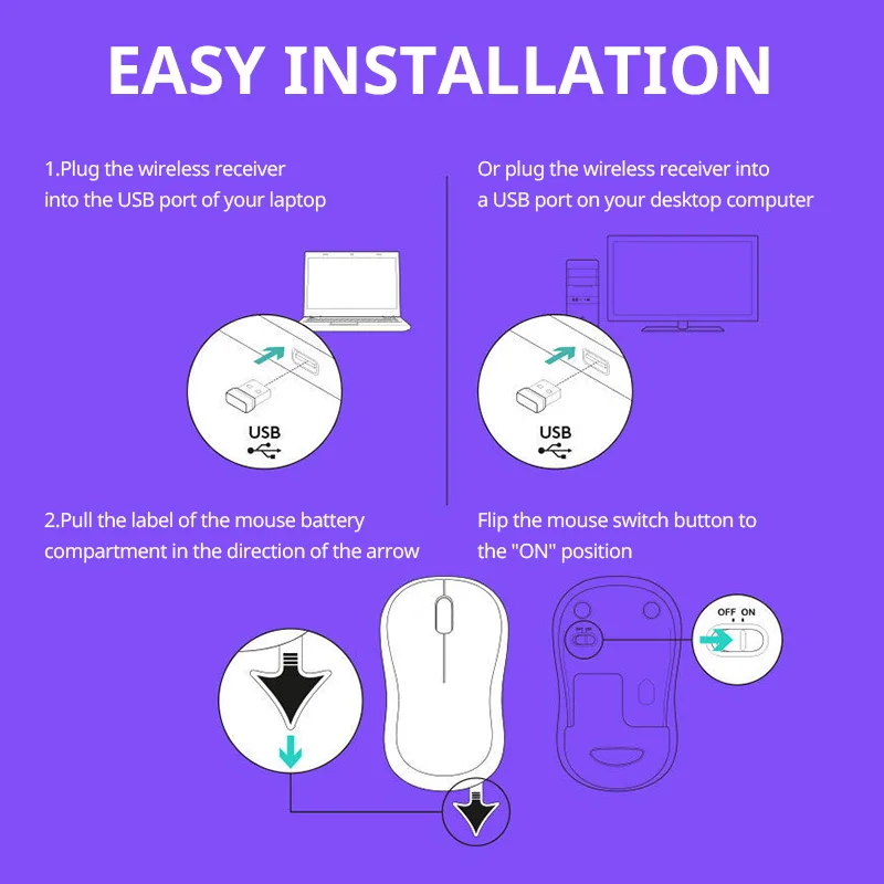 Logitech-ماوس محمول صغير m187p ، لاسلكي ، من أجل المكتب ، المنزل ، الكمبيوتر المحمول ، الكمبيوتر المكتبي ، الكمبيوتر