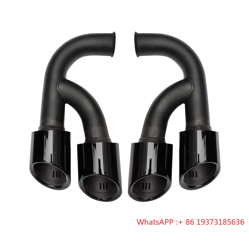 New Four Outlet Tailpipe Exhaust Modification Tail Throat Exhaust Pipe for Porsche Cayenne 2011-2014 958