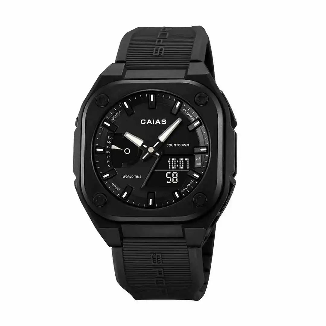 

G-SHOSU Watch 2100 Unisex Digital Sports Watch 3-Hand Full-Featured World Time LED Dual Display Sports & Casual Watch