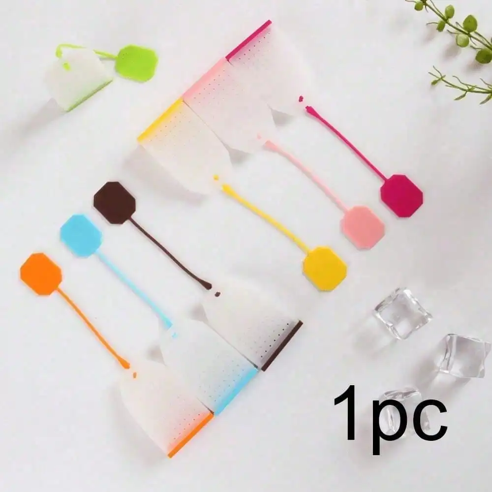 Reusable Silicone Tea Bags with Long Rope, Creatiee Premium Loose Leaf Tea Infuser Strainer for Tea Cups