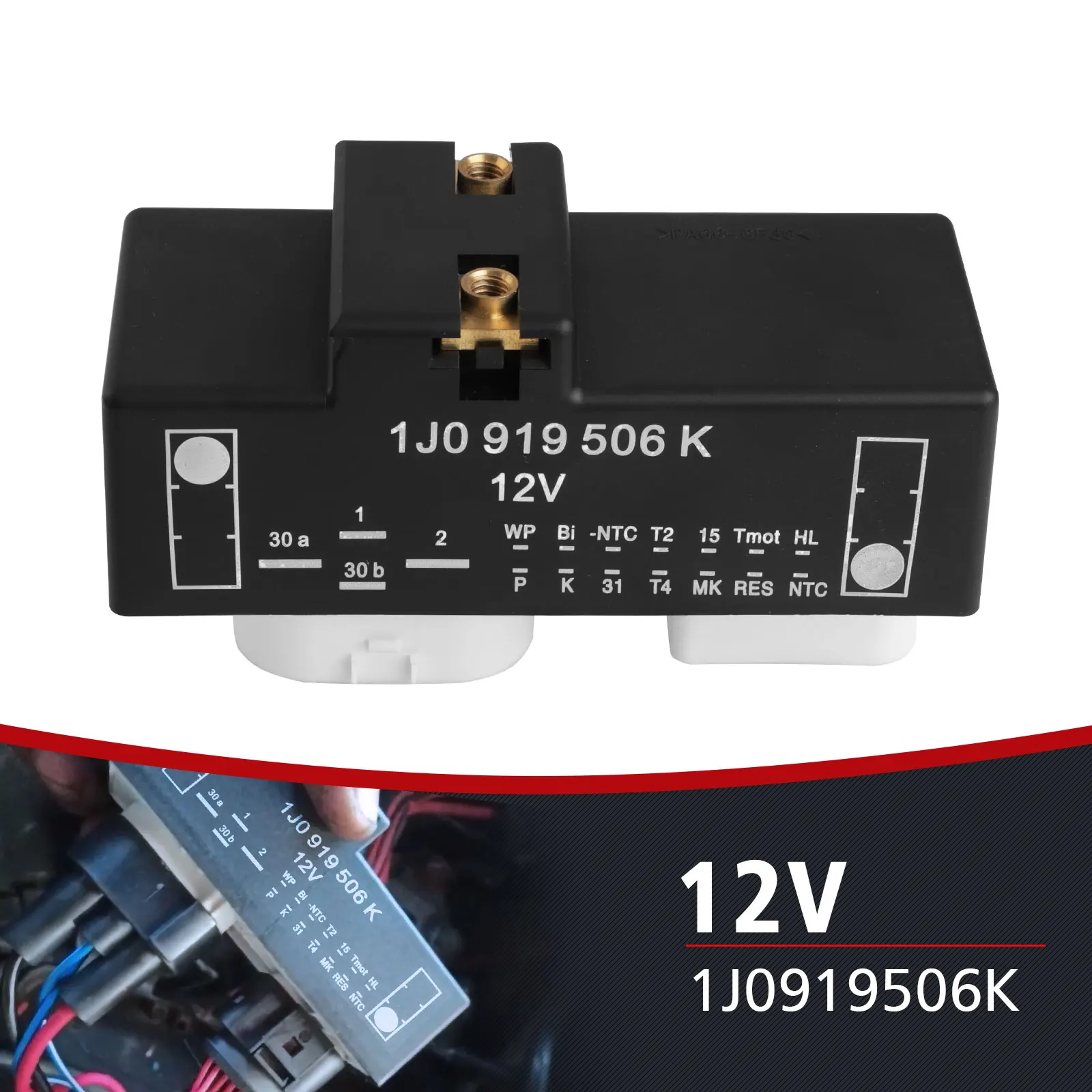 

For VW Jetta Golf Tt 00-06 Beetle New Cooling Fan Relay Radiator For Radiator Fan Control Unit Module 1J0919506K/ 1J0 919 506 K