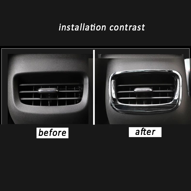 Car Rear Armrest Air Vent Frame Trims Outlet Decoration for Chevrolet Monza 2019 2020 2021 2022 2023 2024 Accessories Auto Kit