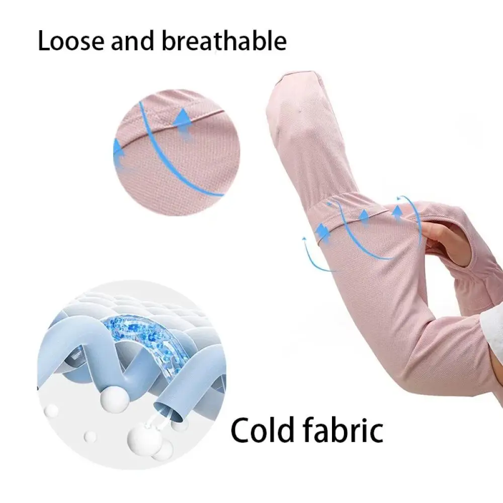 1 Pairs مكافحة حروق الشمس كم الصيف الأشعة فوق البنفسجية الشمسية أكمام أذرع تبريد المرأة القيادة الشمس حماية طويلة الأكمام الأصفاد قابل للتعديل