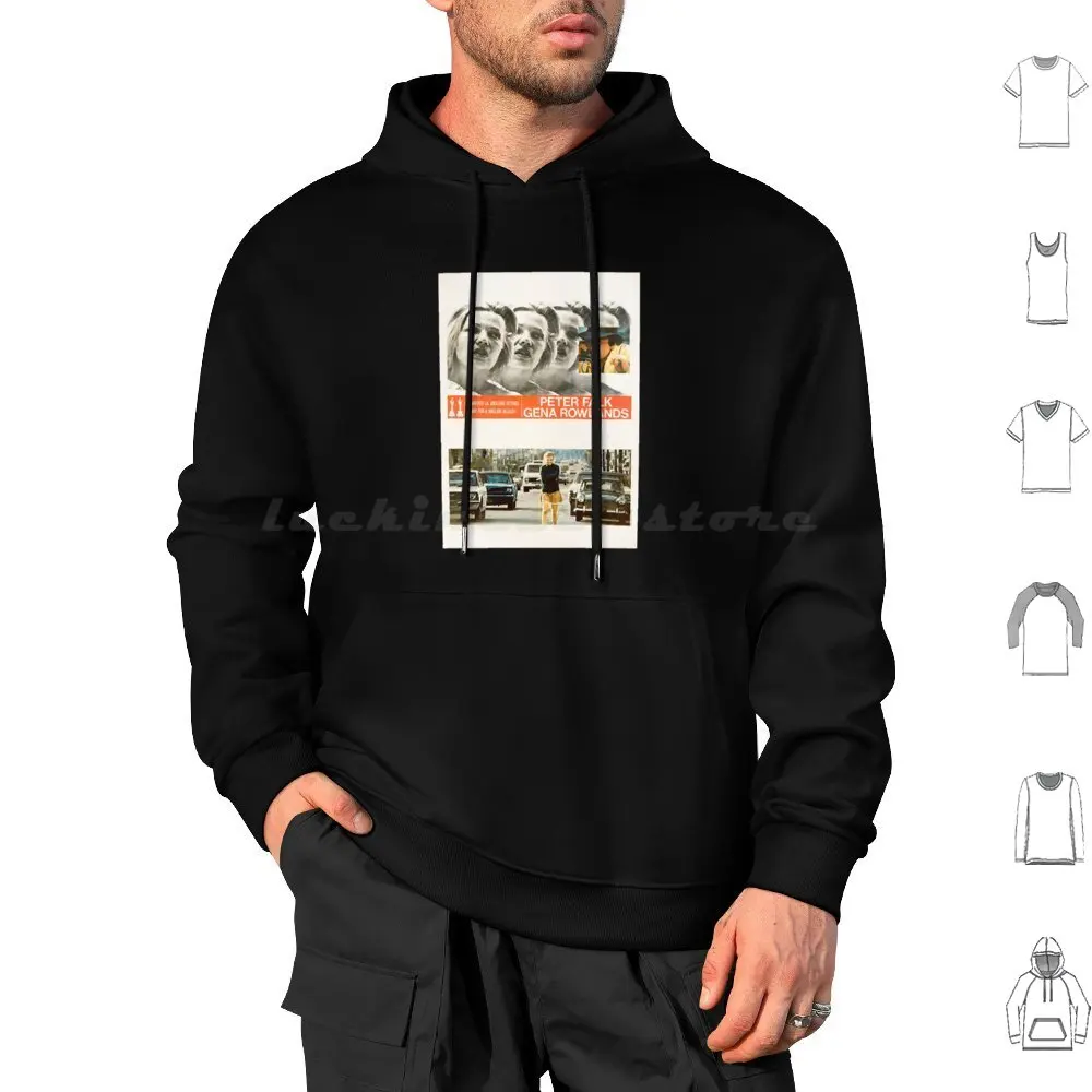 A Woman Under The Influence John Cassavetes Poster Hoodies Long Sleeve Gena Rowlands John Cassavetes A Woman Under The