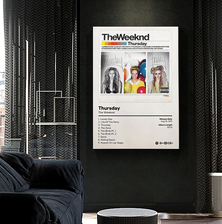 Music Album The Weeknd Starboy After Hours Rapper Hip Hop Poster Print Wall Art Pictures Canvas Painting Room Home Decor Gift