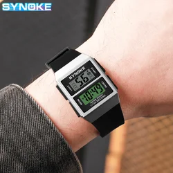 Fashion Digital Watch Teenager Students Wristwatch Trendy Water Resistant Outdoor Sports Clock SYNOKE New