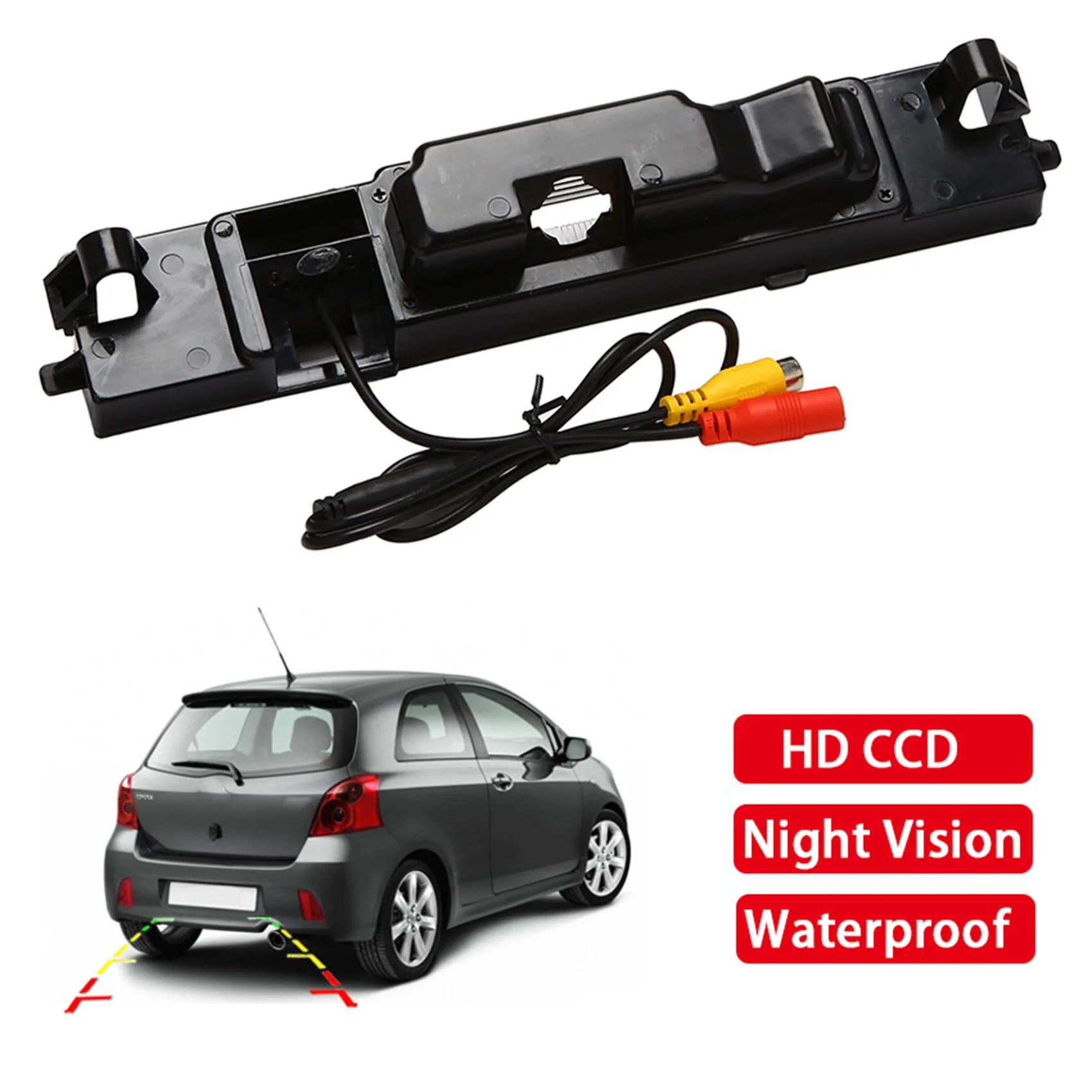 Auto Achteruitrijcamera, Voor Toyota Yaris 2006 2007 2008 2009 2010 2011 2012 Hd Starlight Nachtzicht Achteruitrijcamera