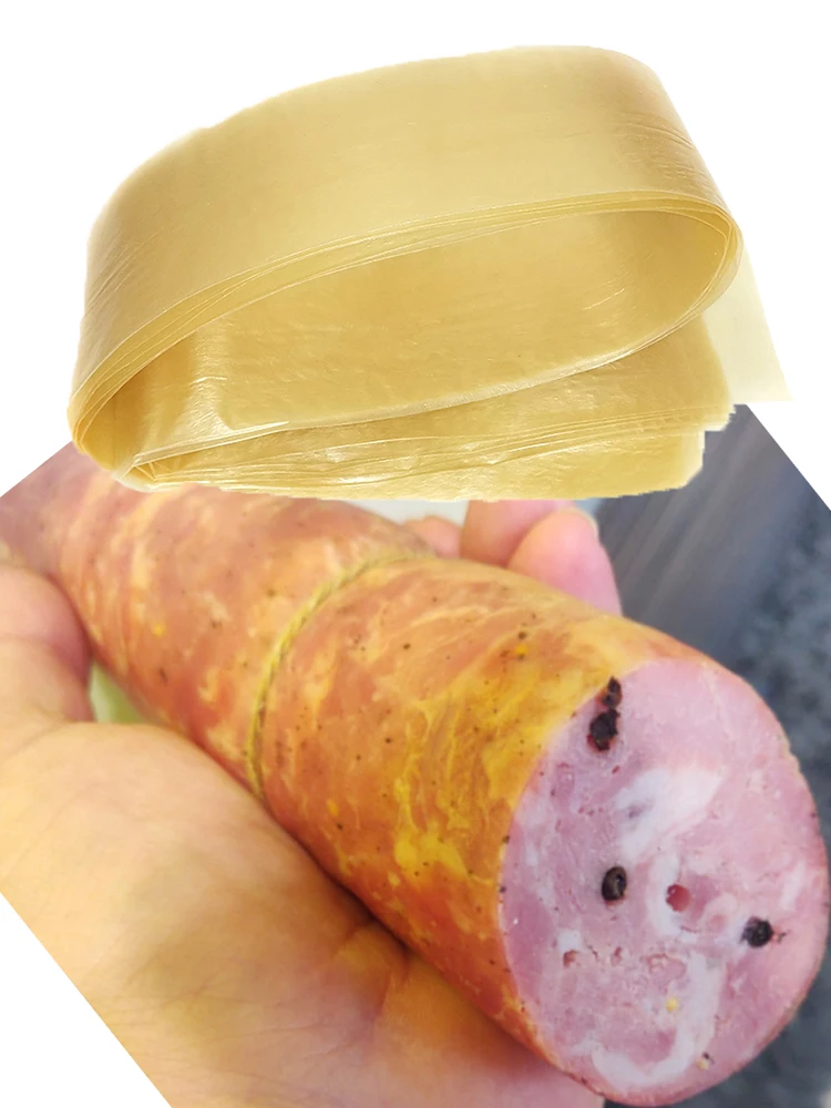 9 Stück/Lot große Hüllen für Wurstsalami, jede Länge: 100 cm breit: 75 mm, Salami, Wurstverpackungswerkzeuge, unbesiegbare Hüllen