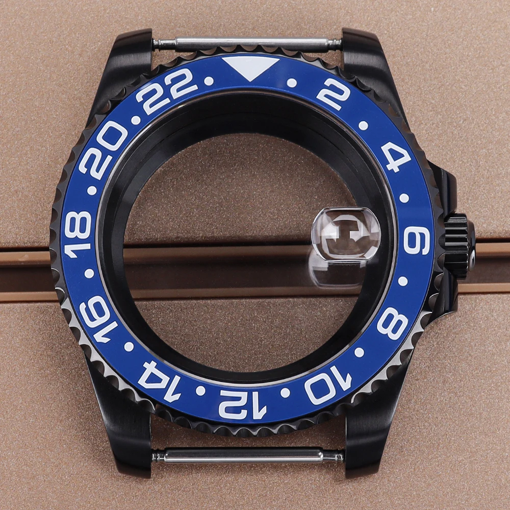 40 مللي متر 20ATM غواص ساعة حافظة الياقوت الزجاج ل SUB GMT NH35 NH36 NH34NH38 4R36 NH70 Miyota8215 ETA2824 ساعة يد تعمل بالحركة قطع الغيار