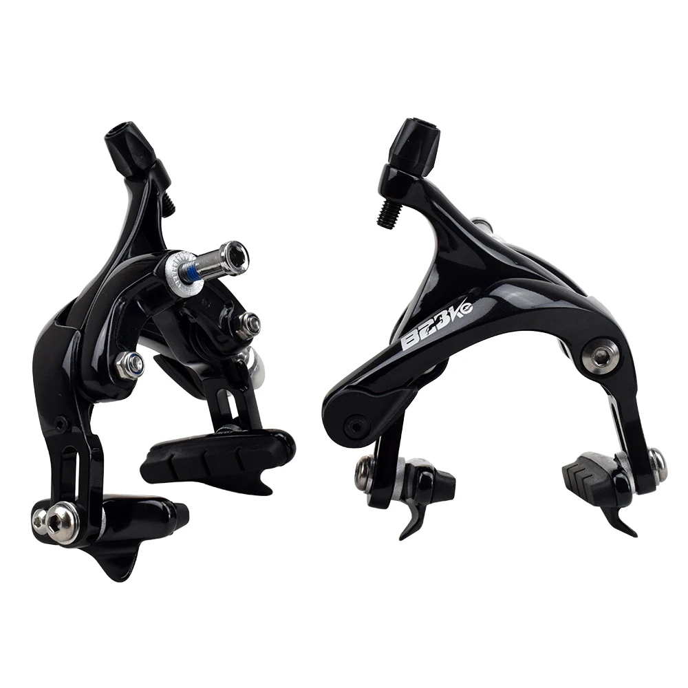Aluminum Road Bicycle Brake CNC Forged Alloy Racing Fixed Gear Track Bike Wheel Rim C Brake Caliper Sets Front & Rear