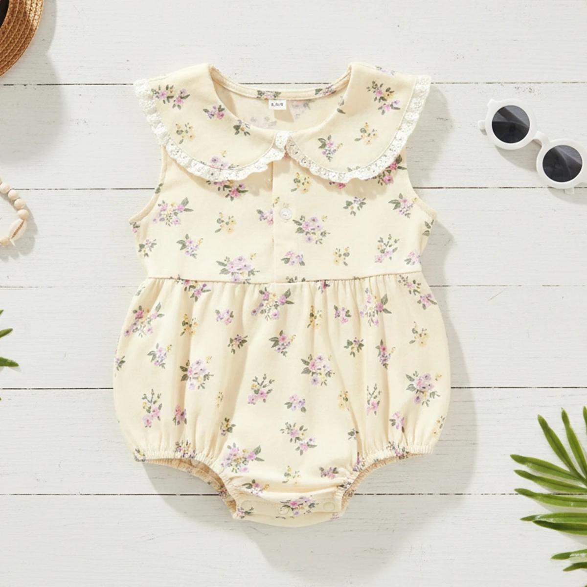 

Милые летние боди без рукавов для маленьких девочек с цветочным принтом