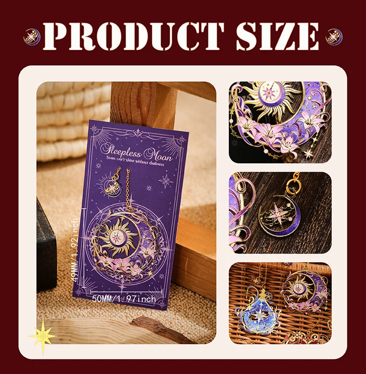 Metal Bookmark Anti-Rust Non-Slip Aesthetic Artistic Reading Page Holder for Students Book Lovers Premium Artistic Bookmark Gift