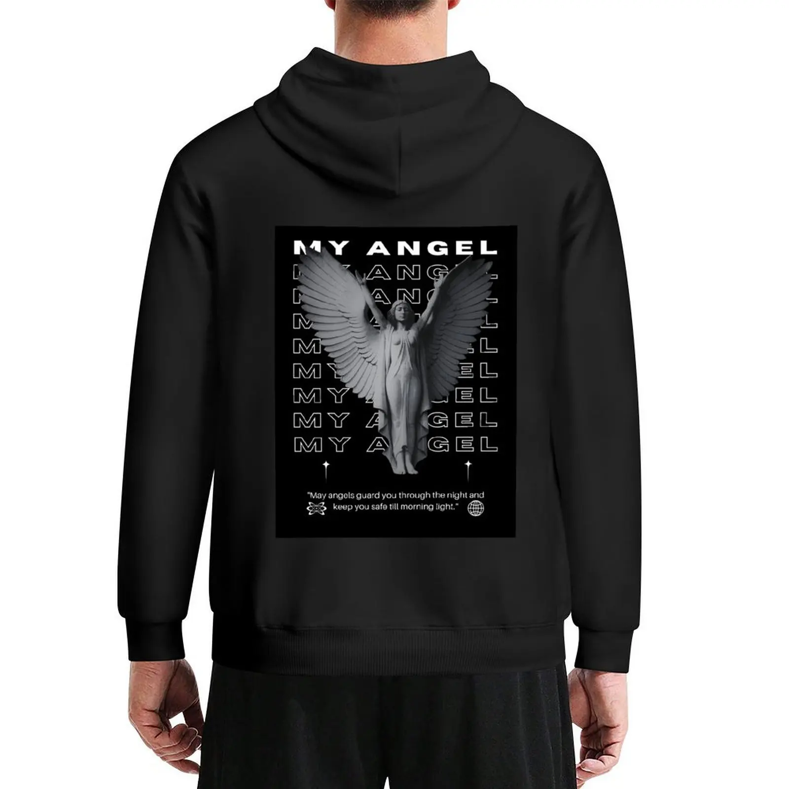 

My Angel Hoodie men's coat korean style clothes autumn jacket men hooded shirt oversized hoodie