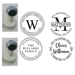 Personalized Address Stamp, Home Return Address Stamp, Self-Inking, Custom Business Rubber Stamp, Invitiation Stamper