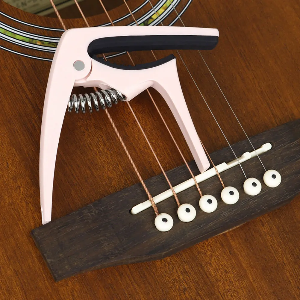 

2pcs Guitar Capo ABS Macaron Color Portable for Acoustic Electric Guitars Tone Modified Clip Tuning Accessory Suitable