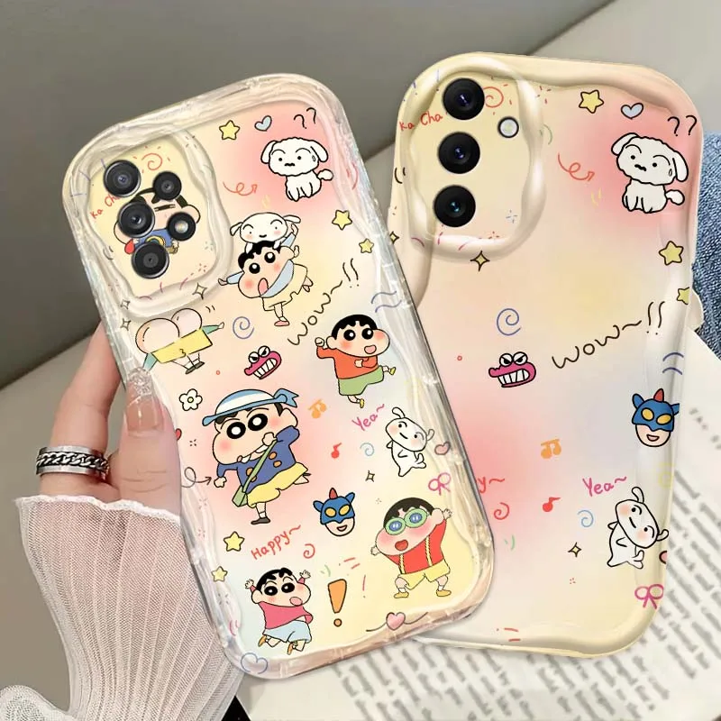 

Super S-Shin-chanS Fashion For Samsung A73 A72 A71 A56 A55 A54 A53 A52 A51 A32 A36 A26 A25 A13 A14 5G Wave Oil Phone Case