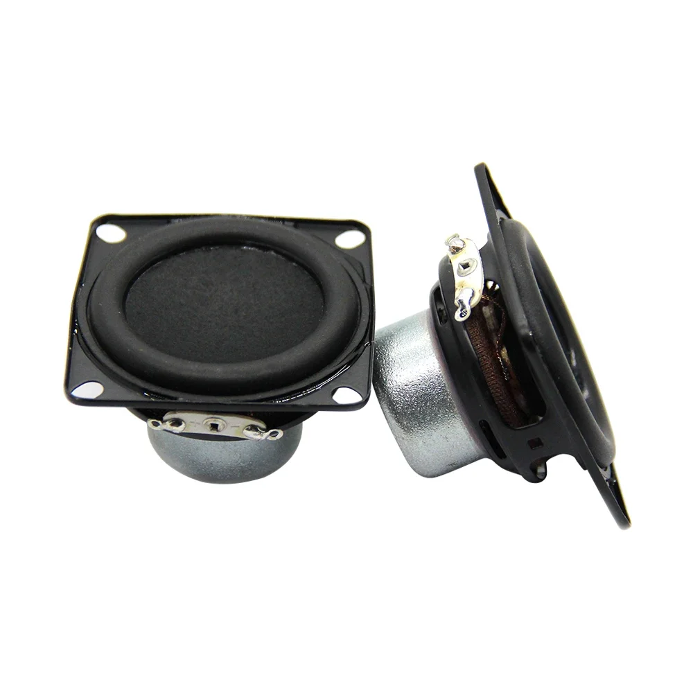 ポータブルミニレディスピーカー,内部正方形,磁気,DIY,2インチ,4オーム,15W, 52mm, 2個