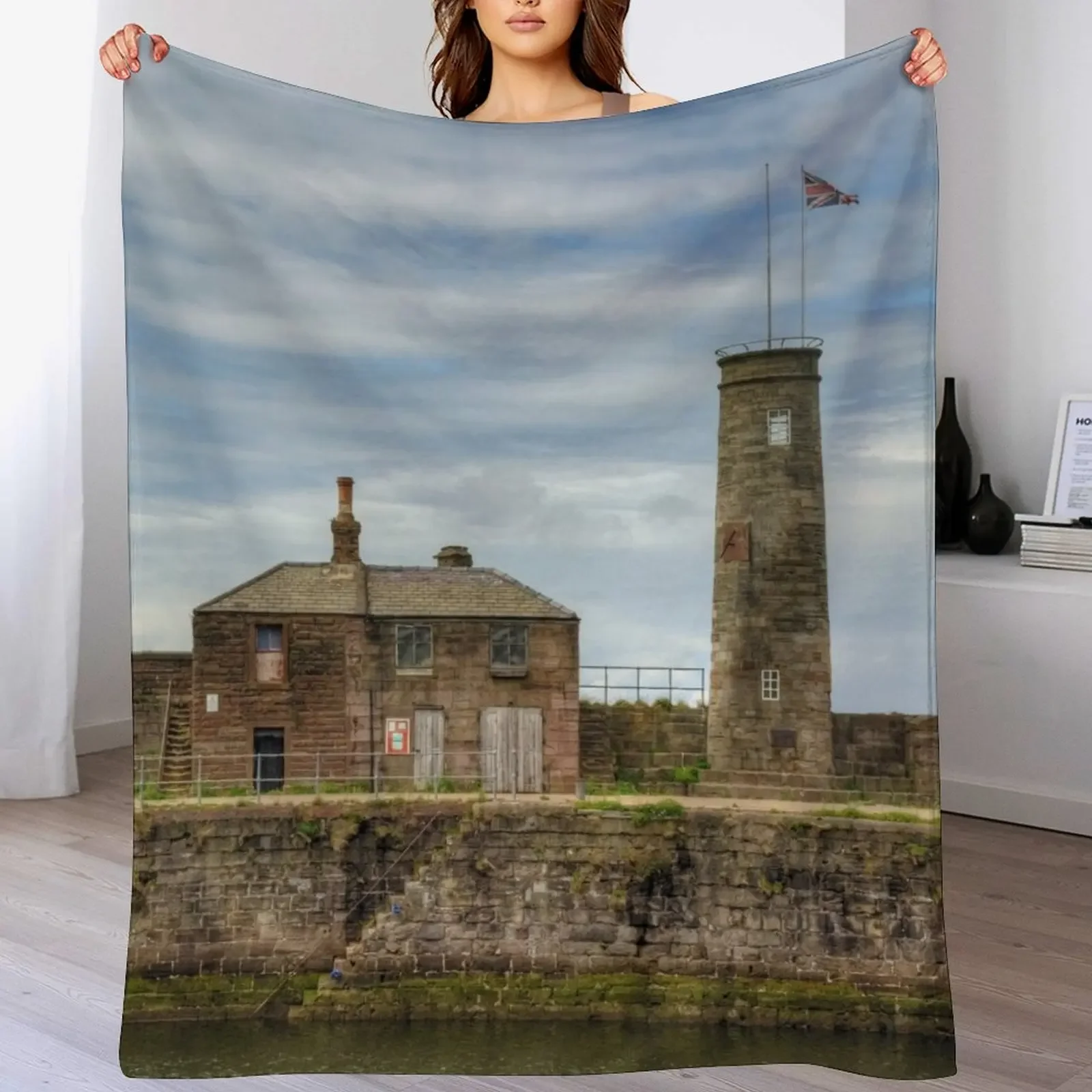 

Whitehaven Old Quay Throw Blanket Beautifuls cosplay anime Shaggy Multi-Purpose Blankets