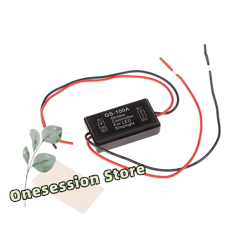 

Universal LED Brake Light Flasher GS-100A Strobe Controller Adjustable Flash Rates Easy-Install Car Tail Lights