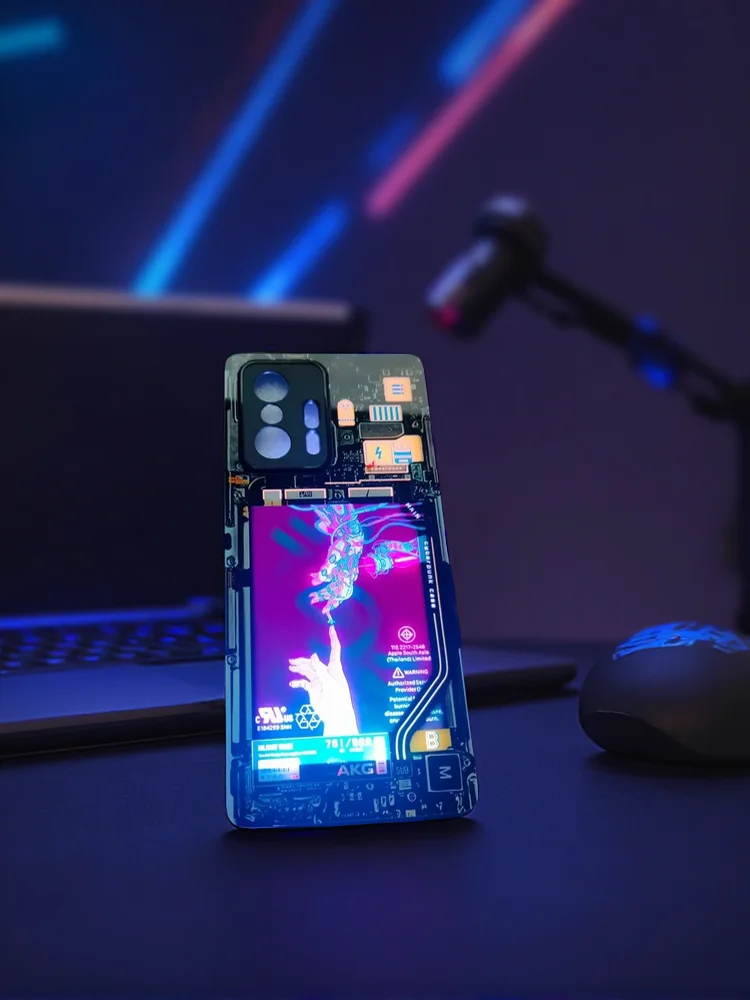 Etui z podświetleniem LED i lampką błyskową do Realme 14 13 12 11 10 Pro Plus 5G 9 8 9i 8i, błyszcząca obudowa anime do Realme GT 2 5 Neo GT2 GT6 GT7 Pro — zdjęcie produktu 7