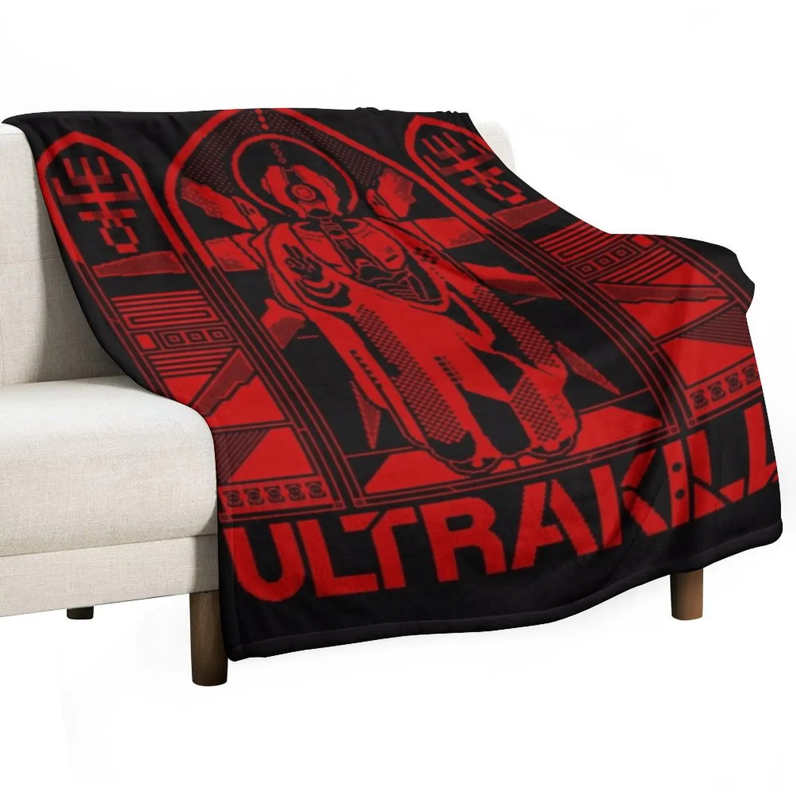 

Ultrakill V2 - Gabriel Ultrakill Throw Blanket Quilt Flannels sofa bed Personalized Gift Blankets