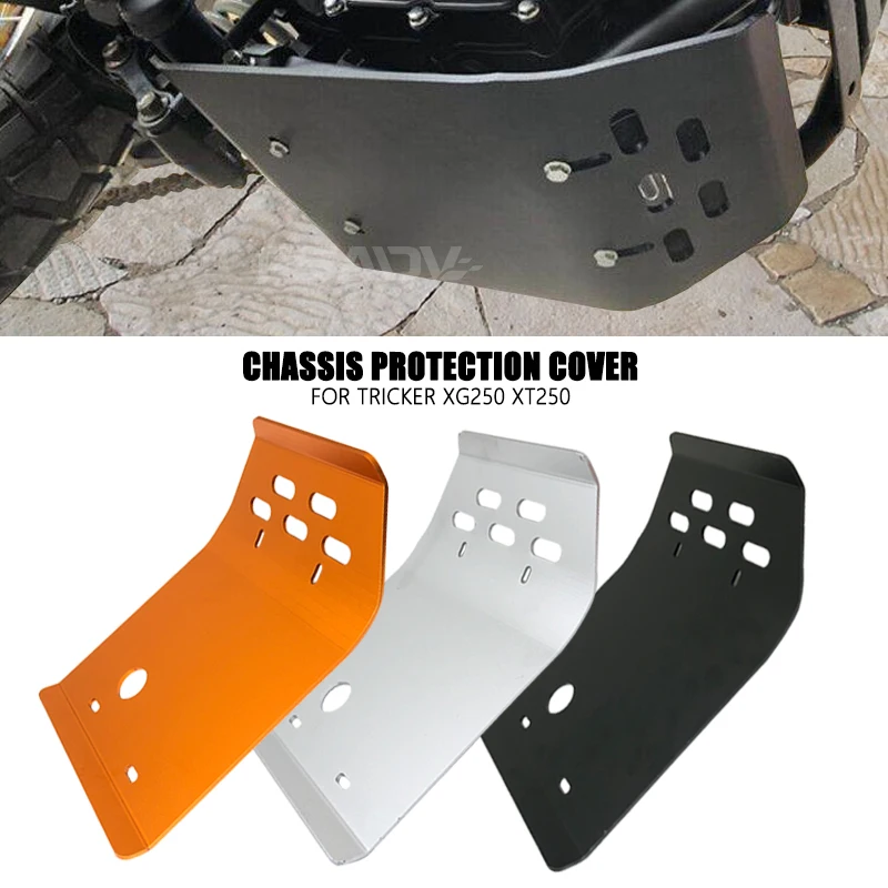 

Skid Plate Engine Guard Chassis Protection Cover Protector For Yamaha Tricker XG250 XG 250 Serow XT250 XT Motorcycle Accessories