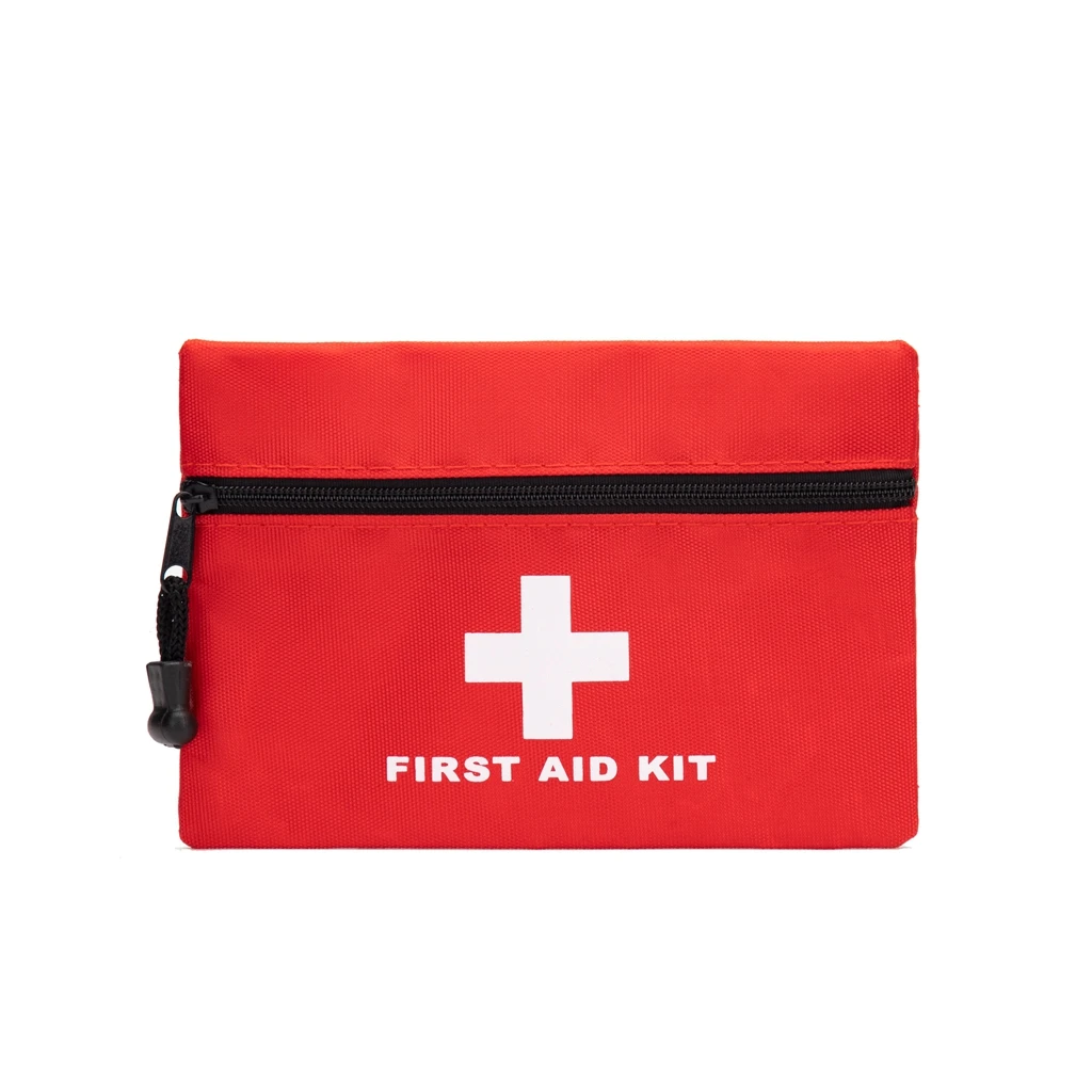 Red Emergency Bag First Aid Bag Small Empty Travel Rescue Bag Pouch for Car Home Office Kitchen Sport Ourdoors Bag Only