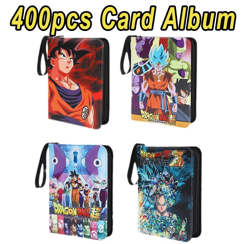 Dragon Ball Son Goku Vegeta Frieza 400pcs Card Album Book Game Card Holder Binder VMAX Game Card Collection Kids Toys Gift