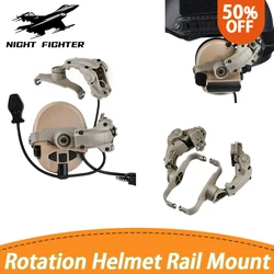 WADSN Tactical Fast Rotation Helmet Rail Mount Adapter staffa per auricolare per Comtact Sordin Headphone Fit Wendy ARC Rail Base