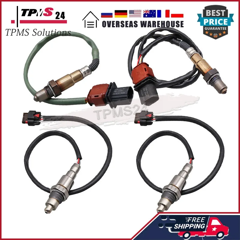 E1GA-9Y460-GA F1FA-9Y460-CA GK41-9G444-CC 4Pcs Oxygen O2 Lambda Sensor FOR 2019-2021 FORD EXPEDITION 3.5L