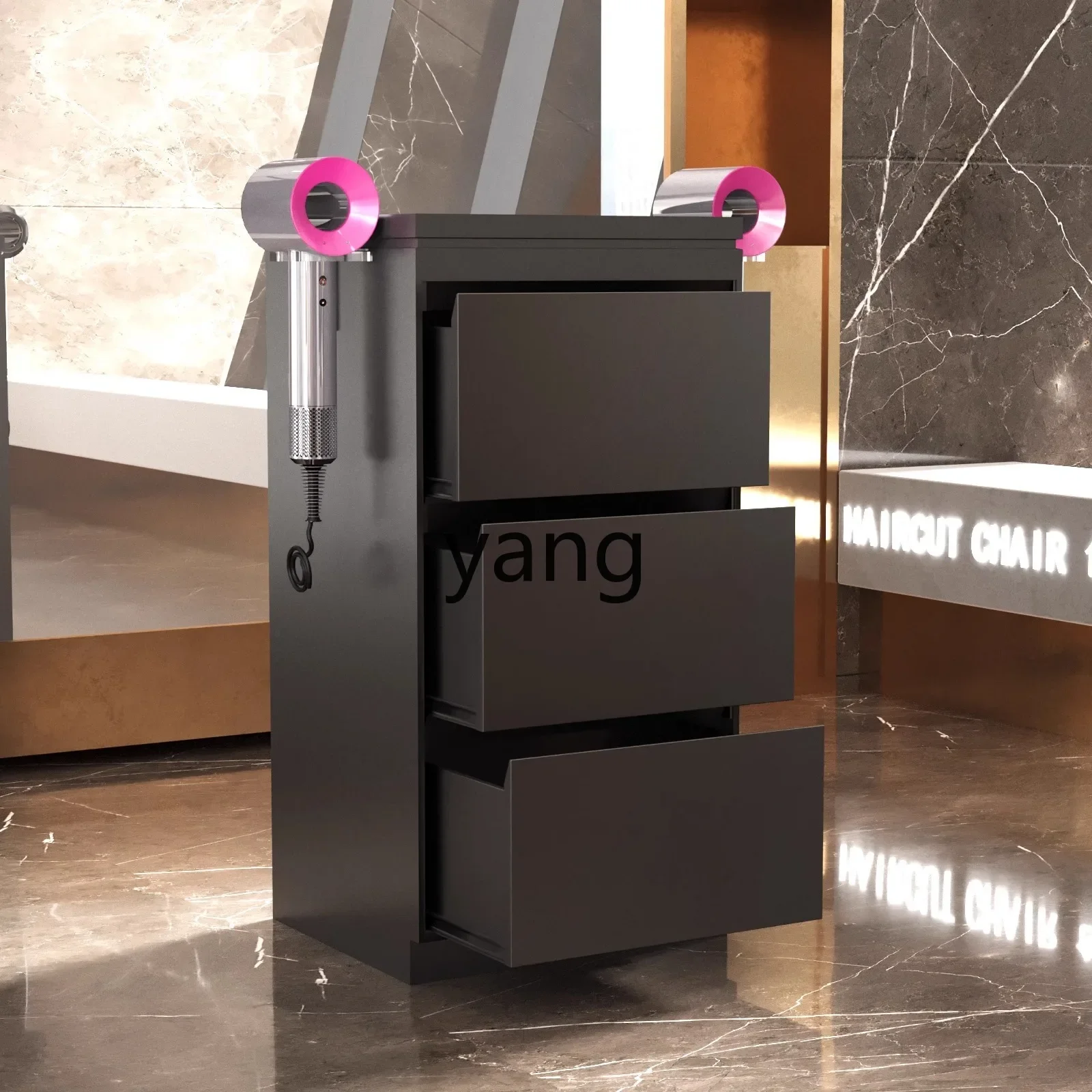 LTT خزنة من الفولاذ المقاوم للصدأ صالون حلاقة أداة خزانة قطع عربة خزانة العداد