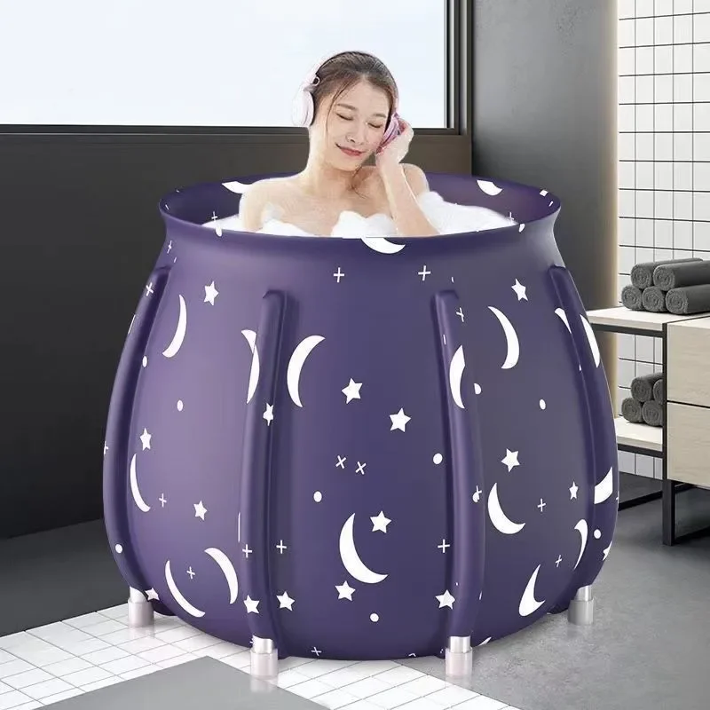 Thickened Foldable Bath Tub Bath Tub Adult Bath Tub Children  Baby  Household  Portable