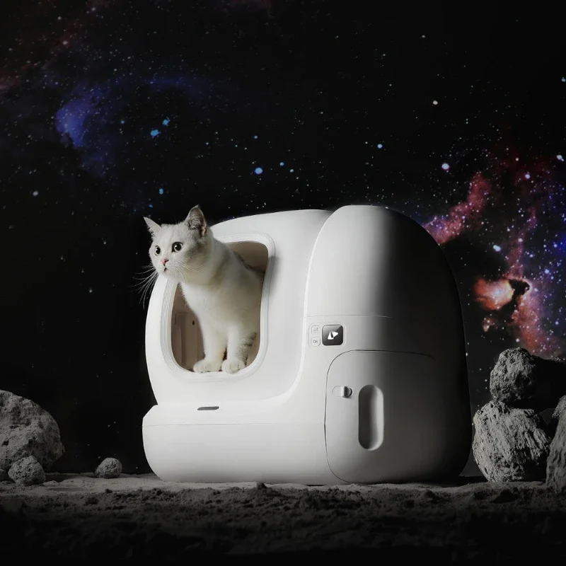 Automatic Cat Litter Box with Phone App Control Smart Self cleaning Cat Toilet