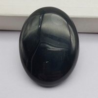 40x30MM Black Agate Stone Oval Cabochon CAB GEM Jewelry Making H108