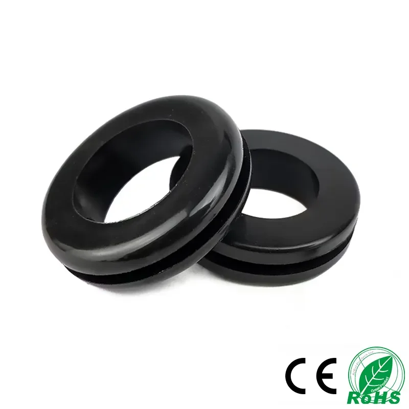 Double-side Rubber Grommets Electric Box Inlet/Outlet Cable Protector Seal Dust Plug 3mm-25mm HS Non-toxic Odorless Rubber