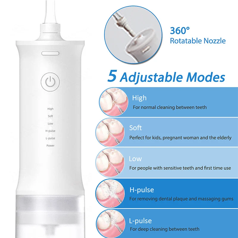 New 2026 Smart Portable Oral Irrigator Dental Teeth Whitening Flosser bucal tooth Cleaner Waterpulse Water Thread For Teeth