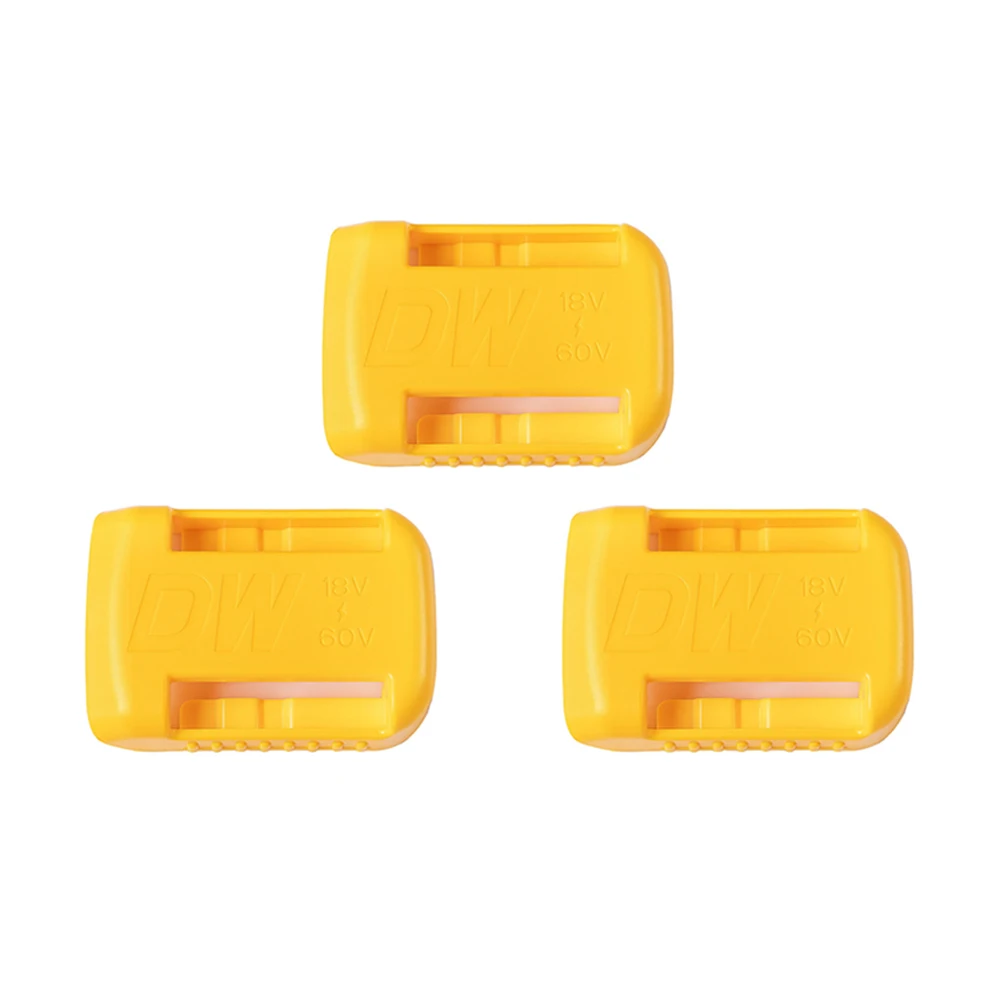 1/2/3Pcs Voor Dewalt 18V 20V 60V Batterij Houder Muur Opslag Mounts Stander mount Display Hanger Dock Batterij Gesp Geel