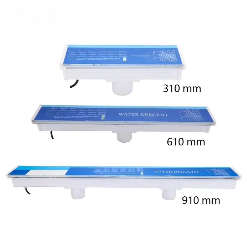 Acrylic waterfall 310 610 910 mm, available in stock, suitable for modern pool view waterfall